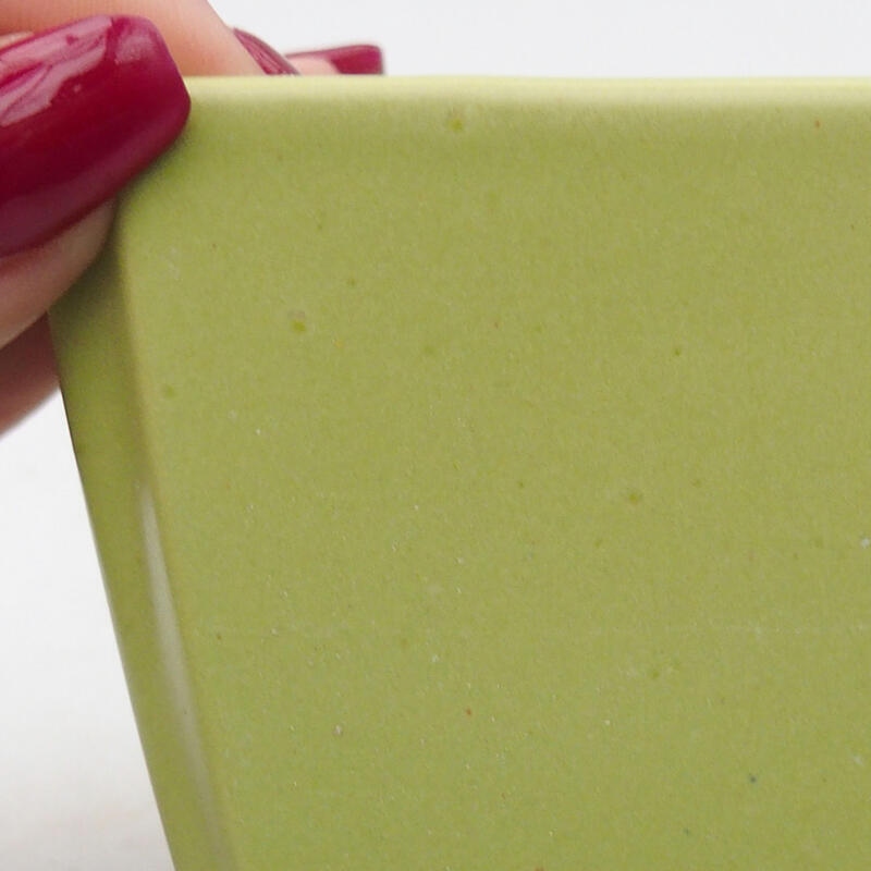 Bol à bonsaï en céramique 7 x 7 x 6 cm, vert