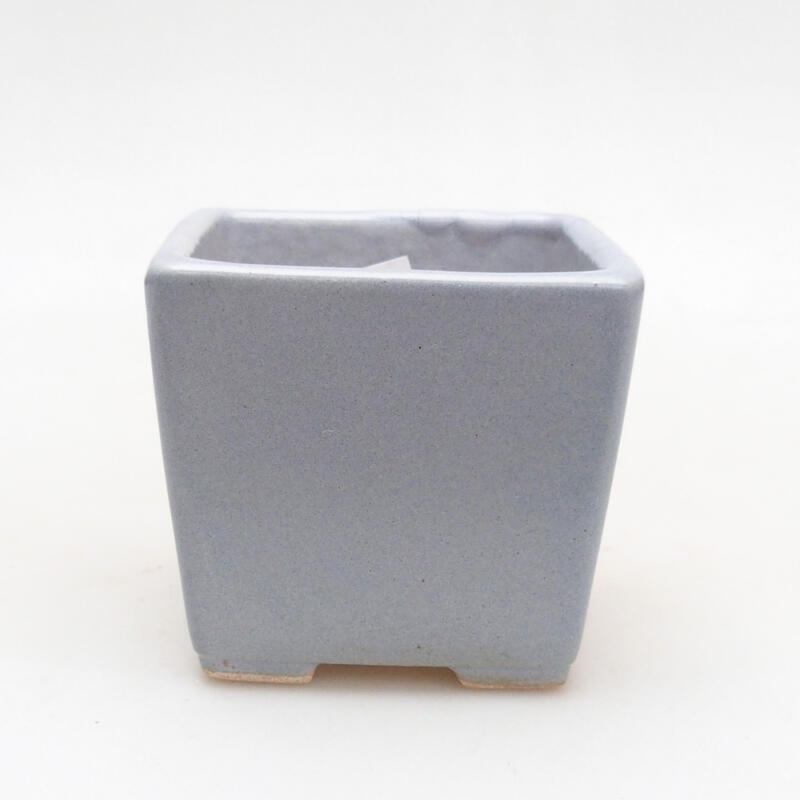 Bol à bonsaï en céramique 7 x 7 x 7 cm, gris