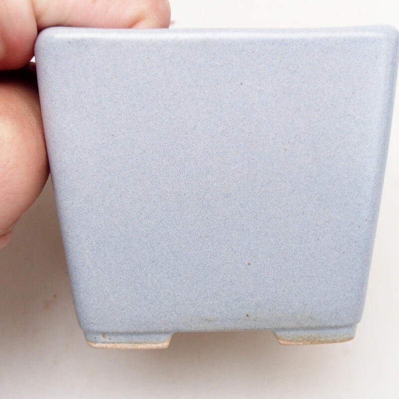 Bol à bonsaï en céramique 7 x 7 x 7 cm, gris