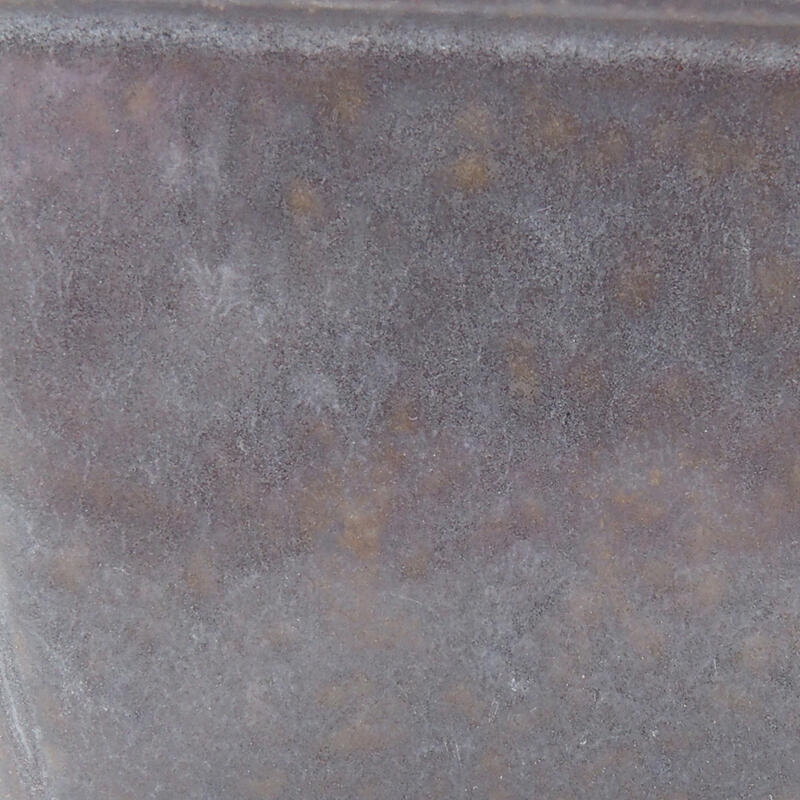 Bol à bonsaï en céramique 8,5 x 8,5 x 5,5 cm, couleur métal