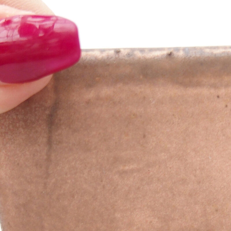 Bol à bonsaï en céramique 8,5 x 8,5 x 5,5 cm, rose