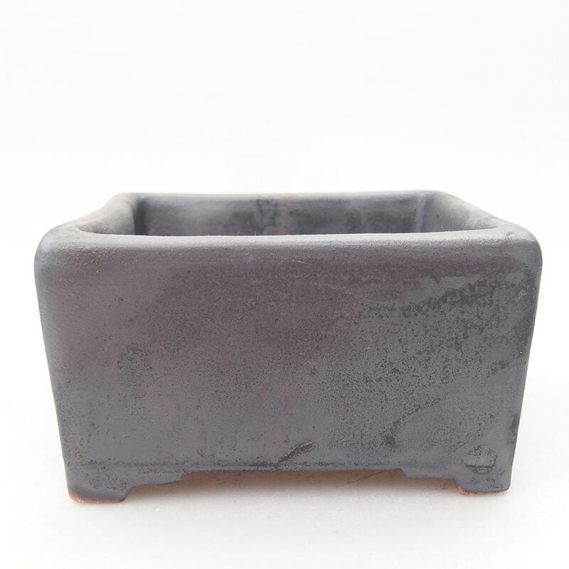 Bol à bonsaï en céramique 8,5 x 8,5 x 5 cm, gris
