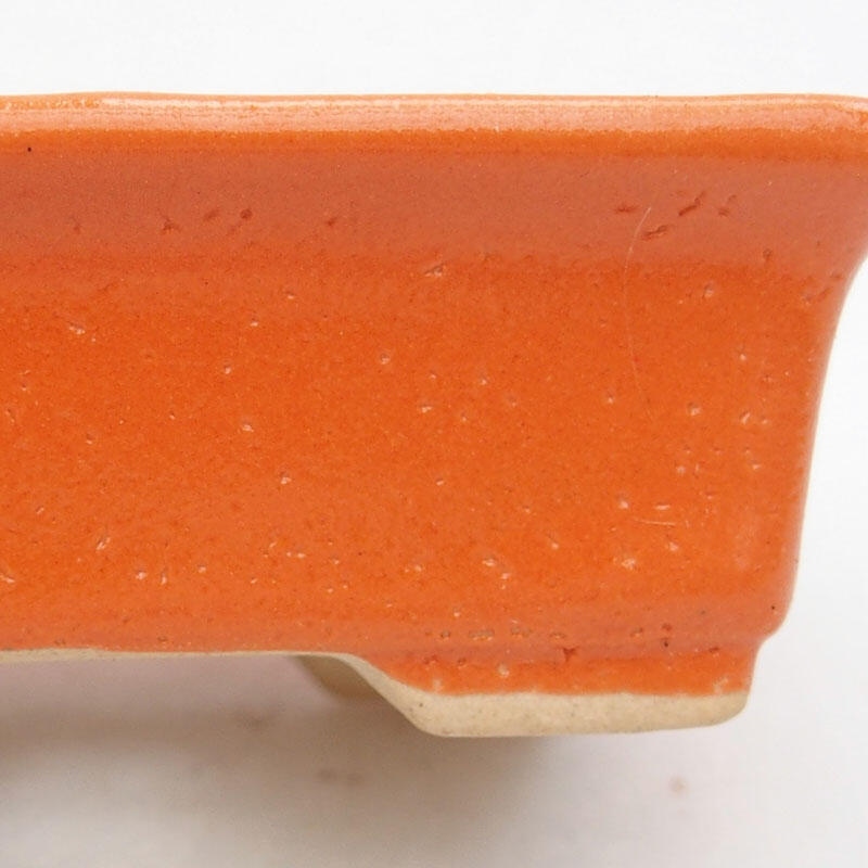 Bol à bonsaï en céramique 8 x 6 x 2,5 cm, orange