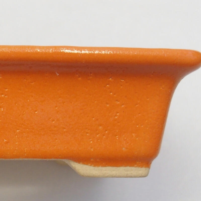 Bol à bonsaï en céramique 8 x 6 x 3 cm, orange