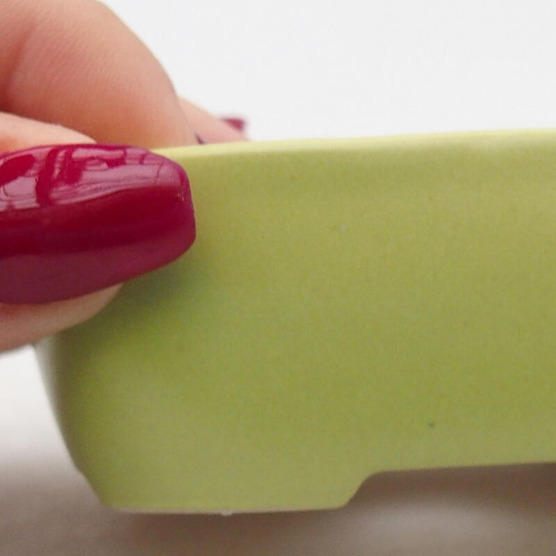 Bol à bonsaï en céramique 8 x 6 x 3 cm, vert