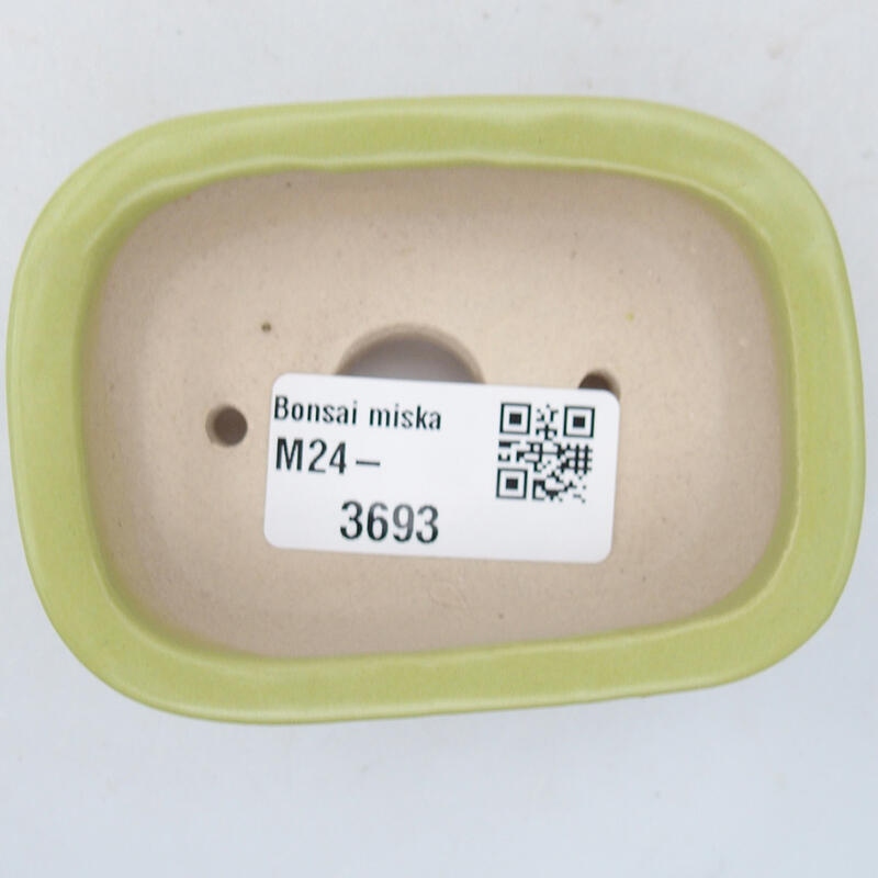 Bol à bonsaï en céramique 8 x 6 x 3 cm, vert