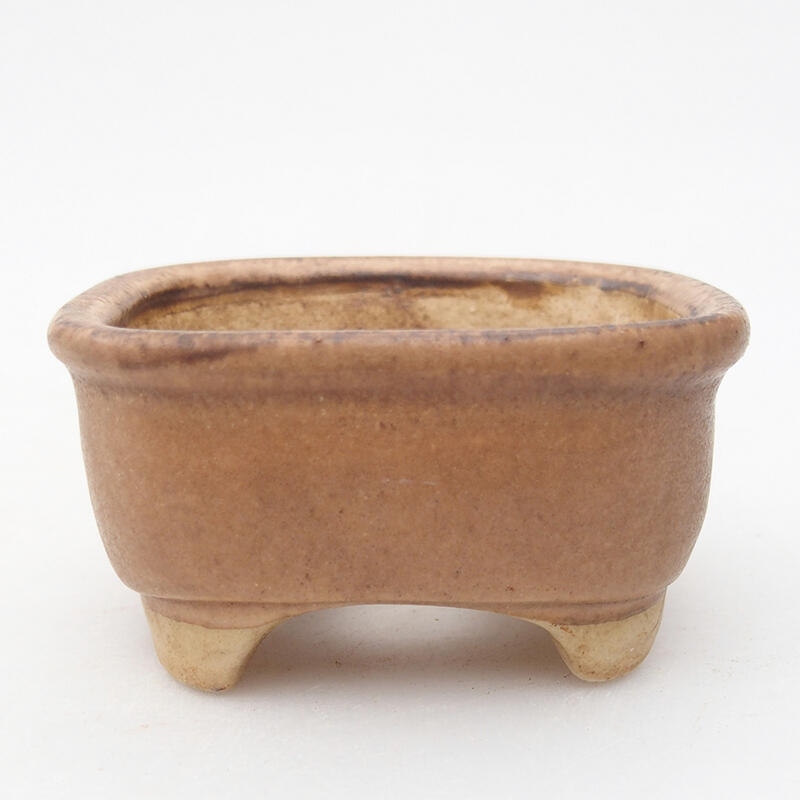 Bol à bonsaï en céramique 8 x 7,5 x 4 cm, rose