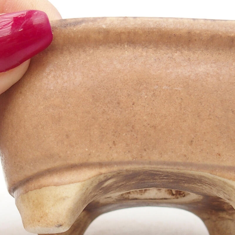 Bol à bonsaï en céramique 8 x 7,5 x 4 cm, rose