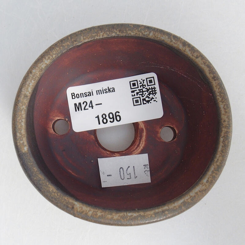 Bol à bonsaï en céramique 8 x 7 x 3,5 cm, brun