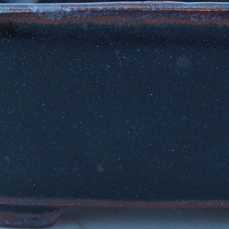Bol à bonsaï en céramique 8 x 7 x 3 cm, noir-brun