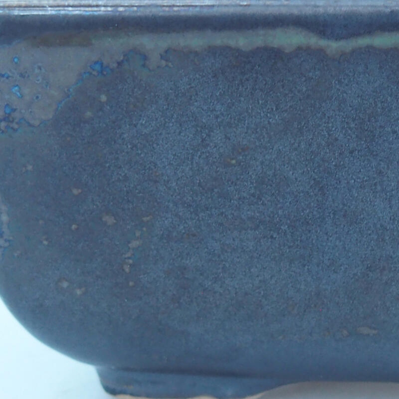 Bol à bonsaï en céramique 8 x 7 x 3 cm, couleur métal