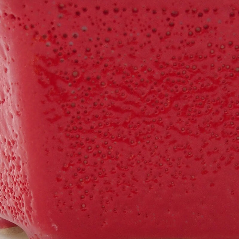 Bol à bonsaï en céramique 8 x 7 x 4 cm, couleur rouge