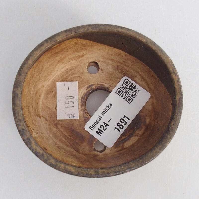 Bol à bonsaï en céramique 8 x 7 x 4 cm, brun