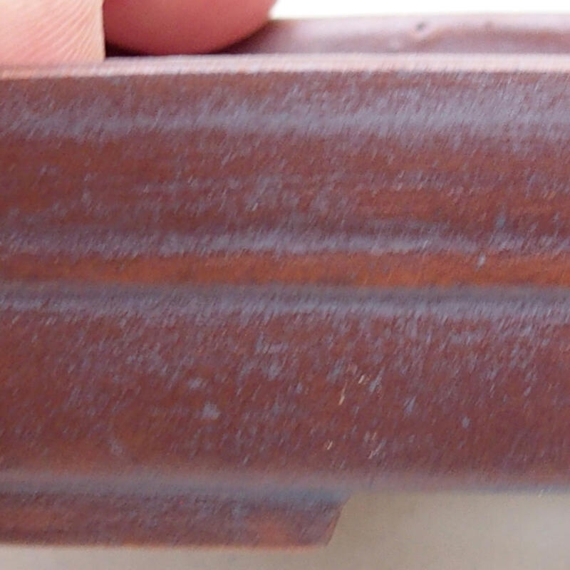 Bol à bonsaï en céramique 9,5 x 7 x 2,5 cm, couleur noire