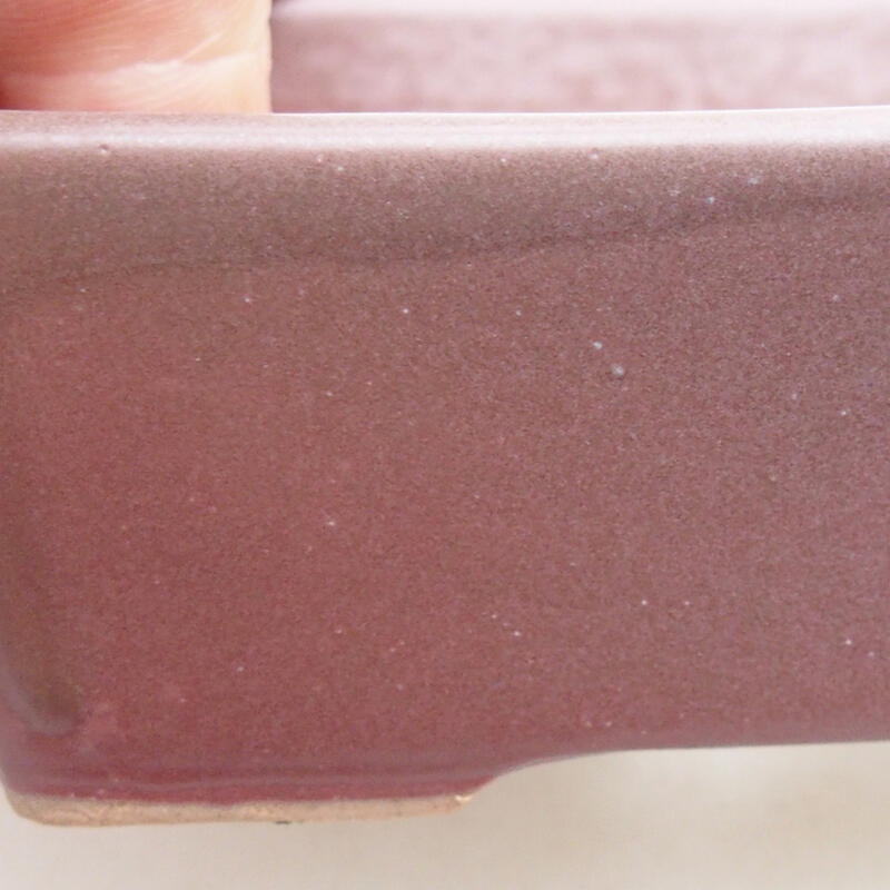 Bol à bonsaï en céramique 9,5 x 7 x 3,5 cm, couleur violet