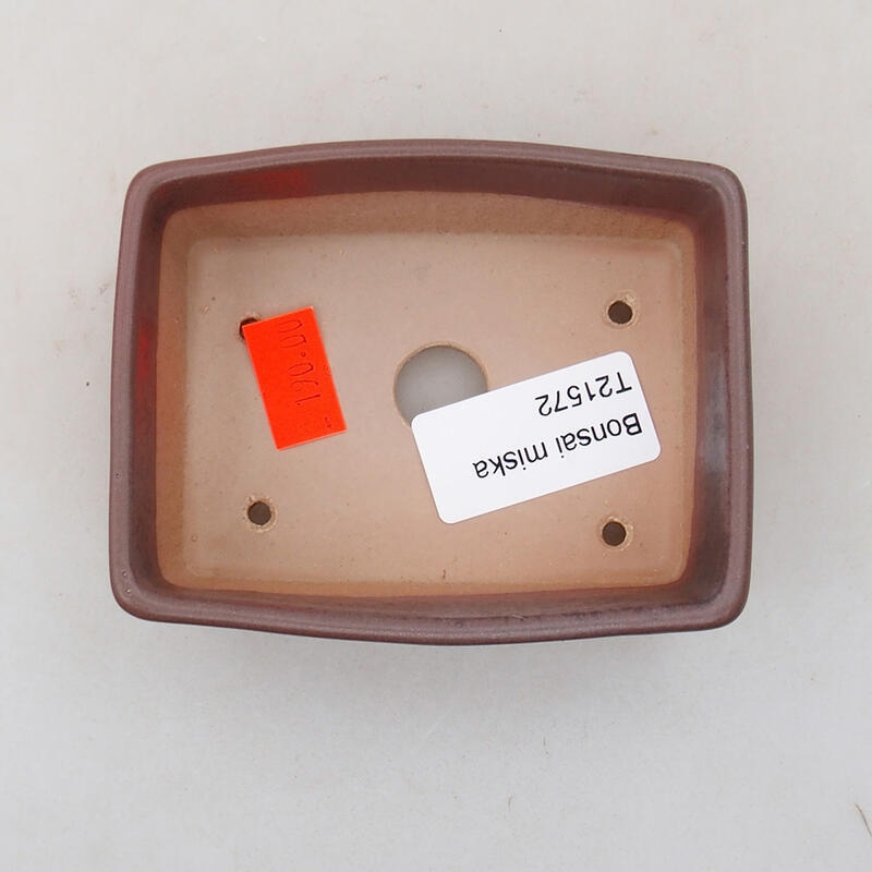 Bol à bonsaï en céramique 9,5 x 7 x 3,5 cm, couleur violet