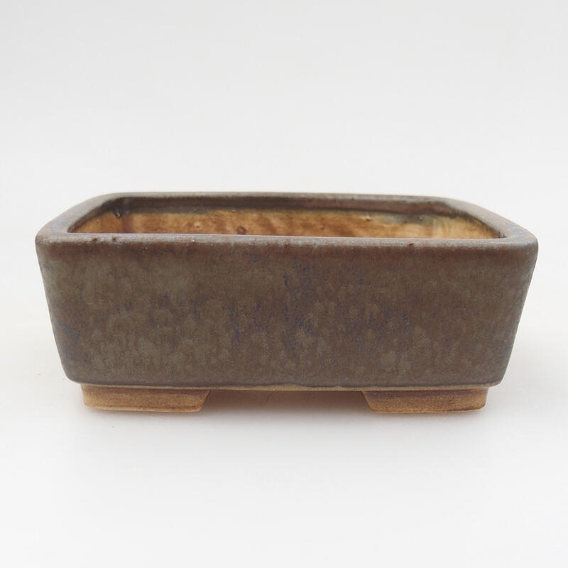 Bol à bonsaï en céramique 9,5 x 8 x 3,5 cm, couleur bleu