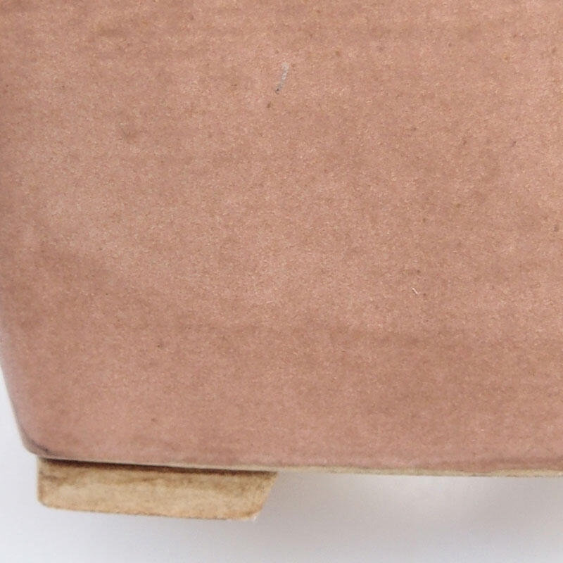 Bol à bonsaï en céramique 9,5 x 9,5 x 6,5 cm, rose