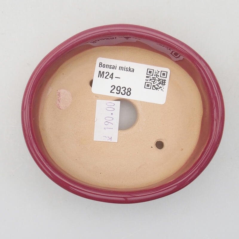 Bol à bonsaï en céramique 9 x 8 x 2,5 cm, rose