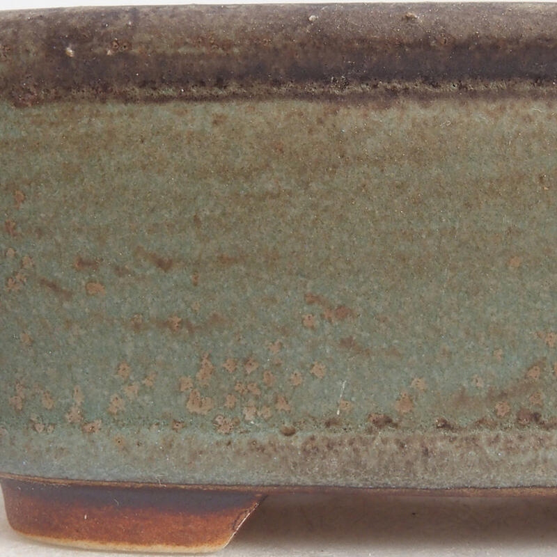 Bol à bonsaï en céramique 9 x 8 x 3,5 cm, couleur bleu