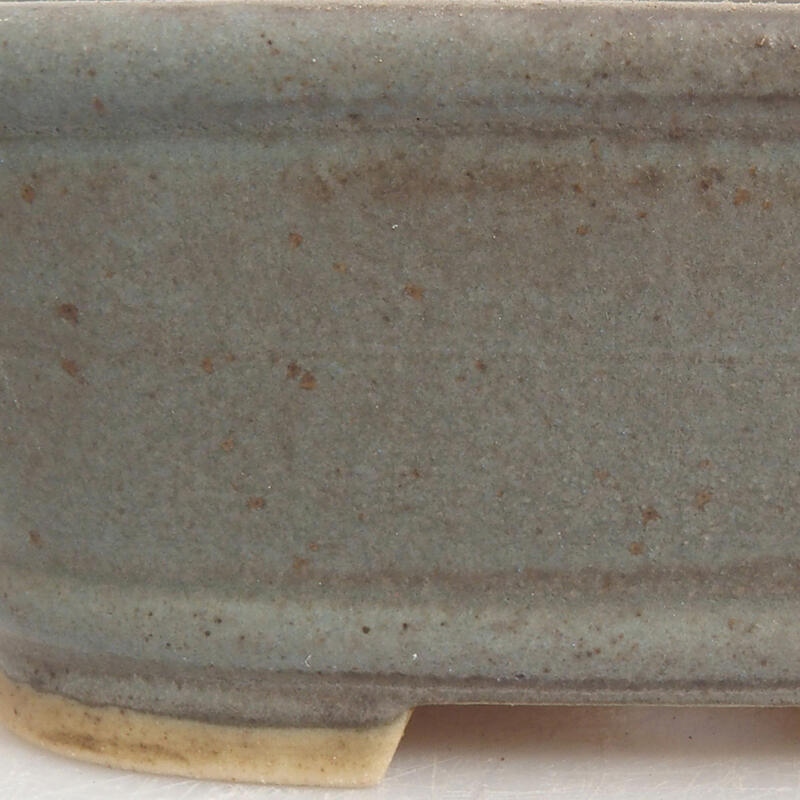 Bol à bonsaï en céramique 9 x 8 x 3,5 cm, couleur bleu