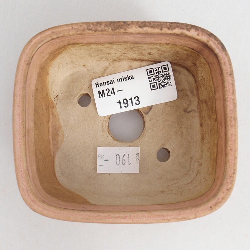 Bol à bonsaï en céramique 9 x 8 x 3,5 cm, rose