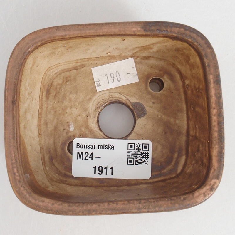 Bol à bonsaï en céramique 9 x 8 x 3,5 cm, rose