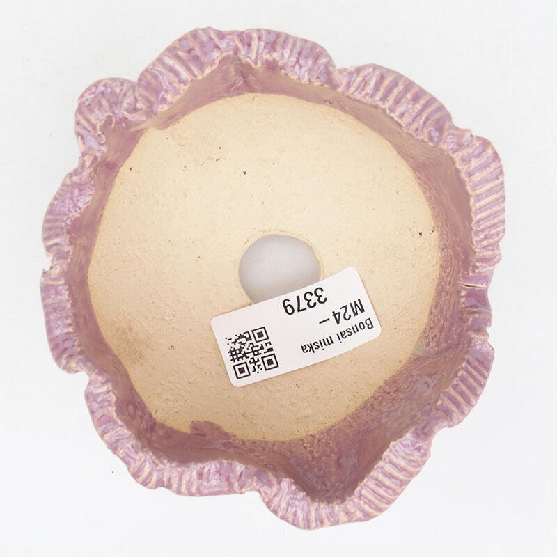 Coquille en céramique 10 x 9,5 x 6,5 cm , couleur violet