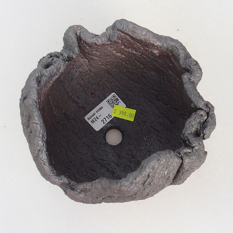 Coquille en céramique 14 x 13 x 11,5 cm , couleur métallique