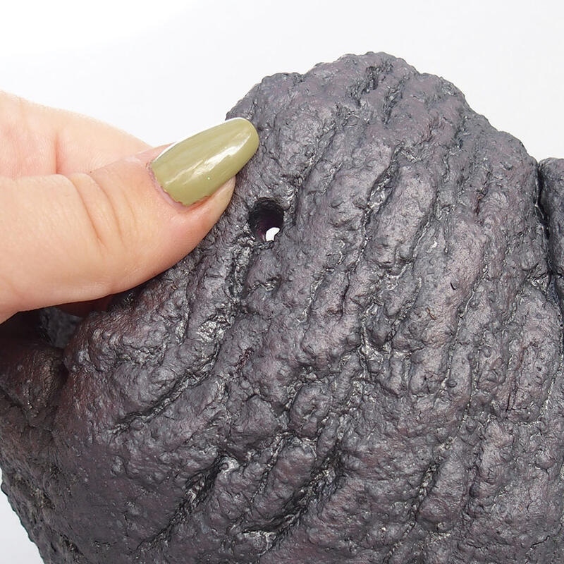 Coquille en céramique 14 x 13 x 11,5 cm , couleur métallique