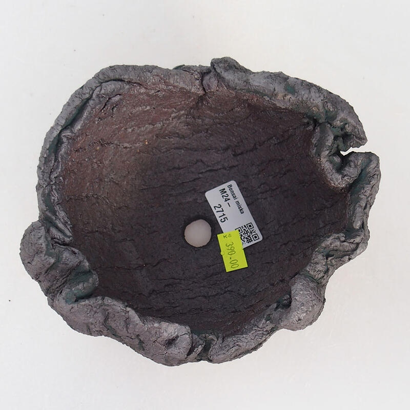 Coquille en céramique 15 x 13 x 11 cm , couleur métallique