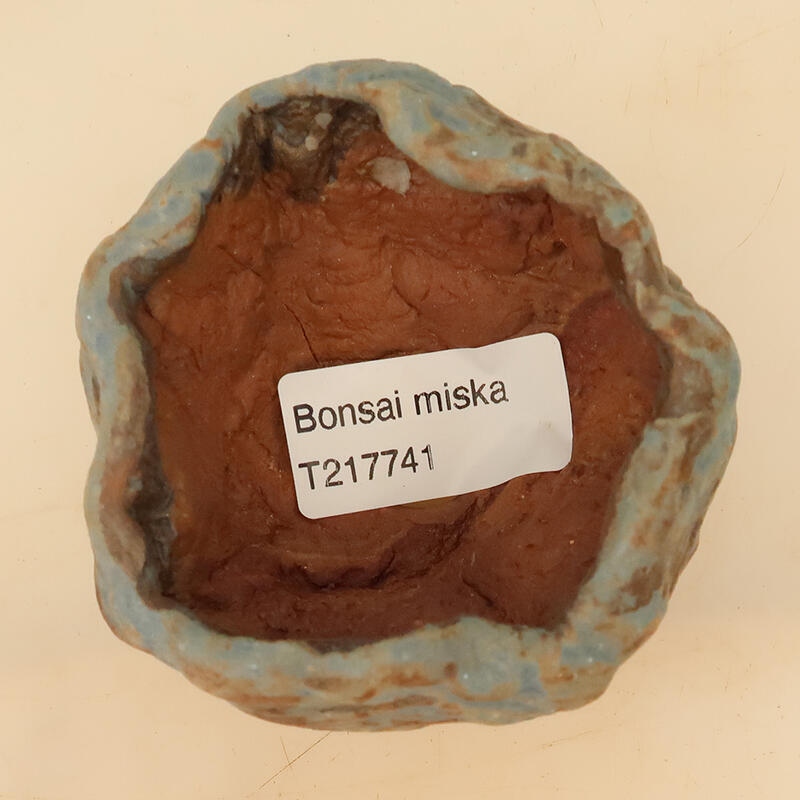 Coquille en céramique 4,5 x 4,5 x 7 cm , couleur bleu