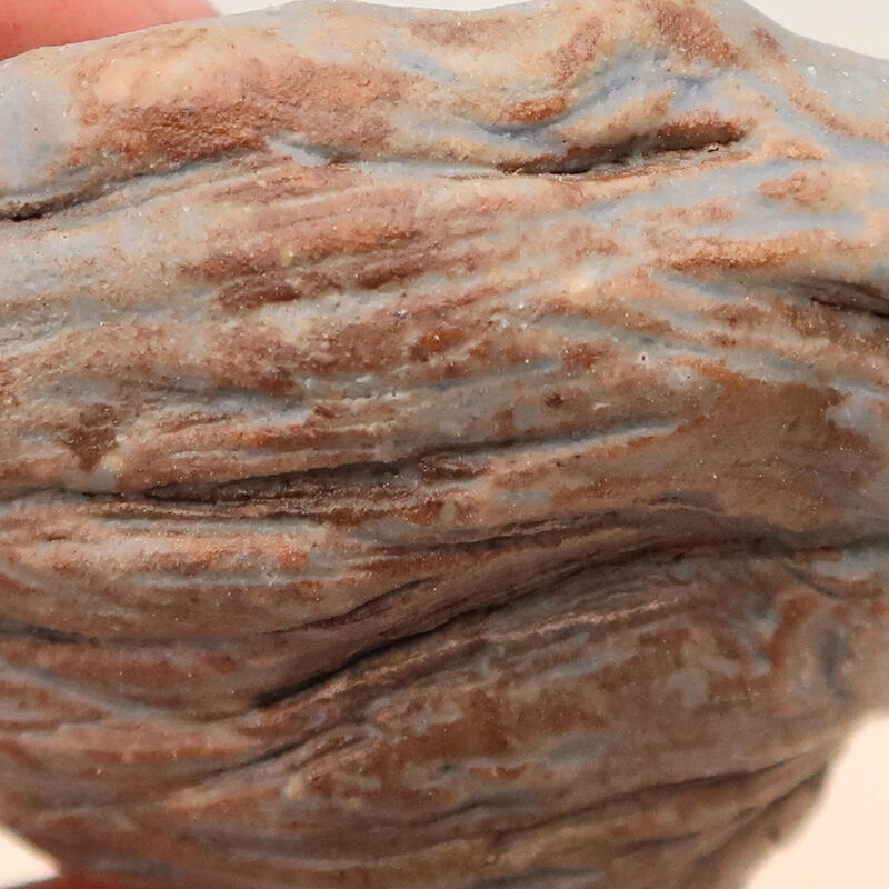 Coquille en céramique 4,5 x 4,5 x 7 cm , couleur bleu