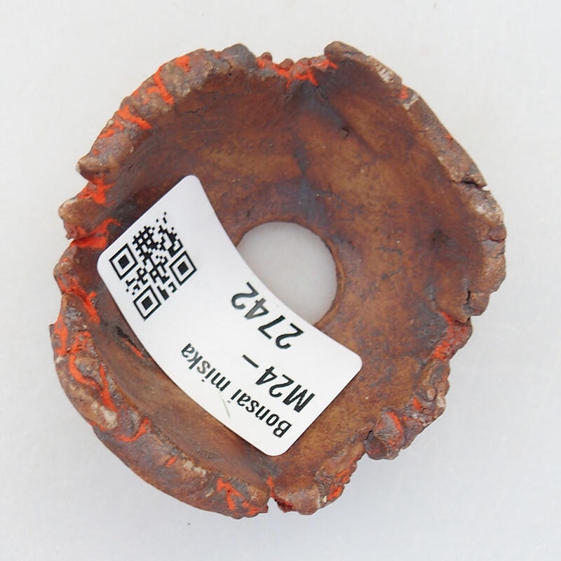 Coquille en céramique 5,5 x 5,5 x 3 cm , couleur orange