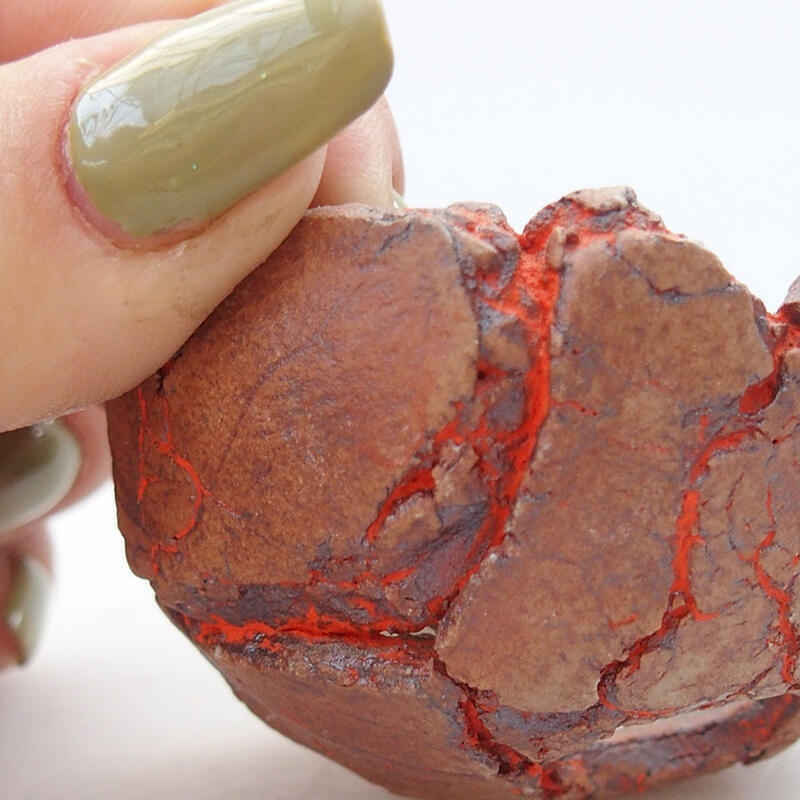 Coquille en céramique 5,5 x 5,5 x 3 cm , couleur orange