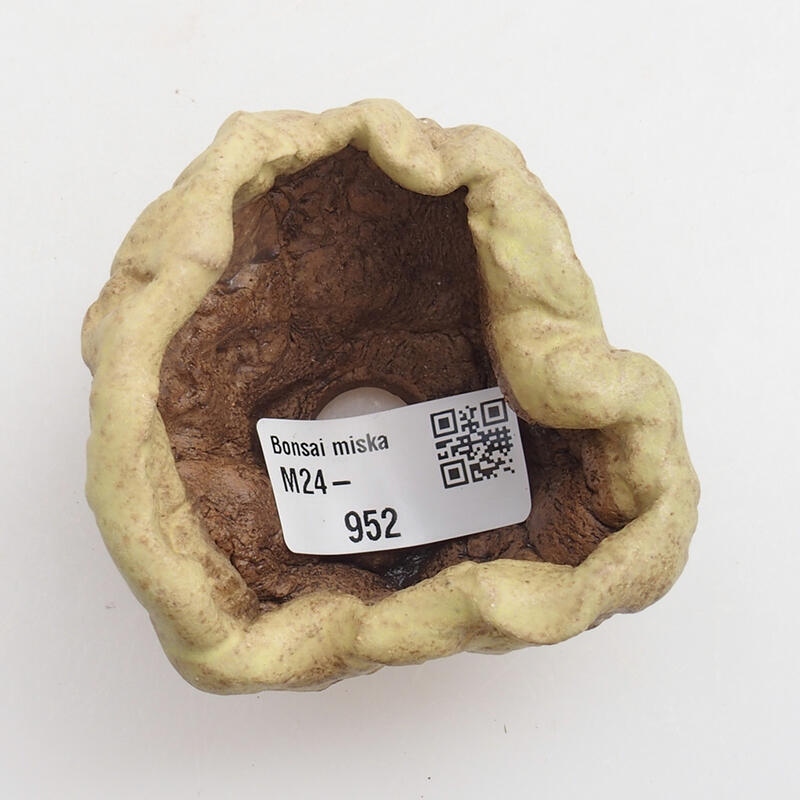 Coquille en céramique 5 x 5 x 5 cm , couleur verte