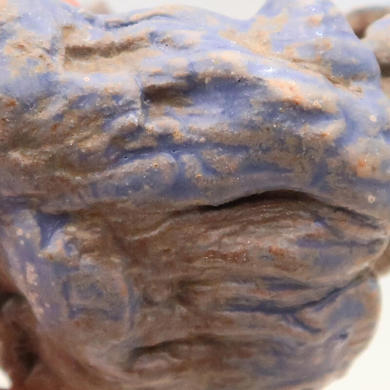 Coquille en céramique 5 x 5 x 8 cm , couleur bleu