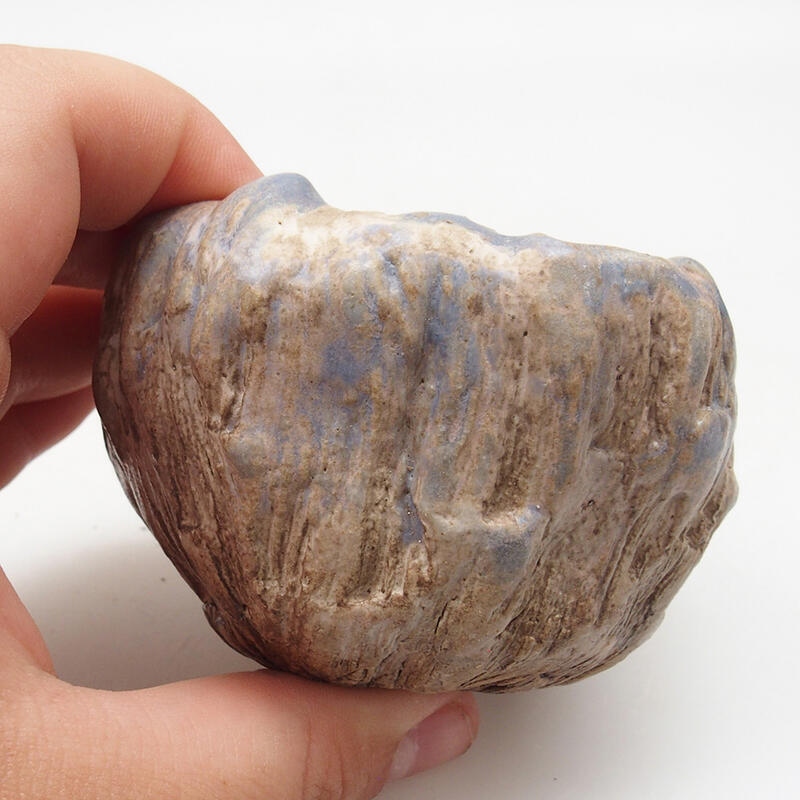 Coquille en céramique 6,5 x 6,5 x 5,5 cm , couleur bleu