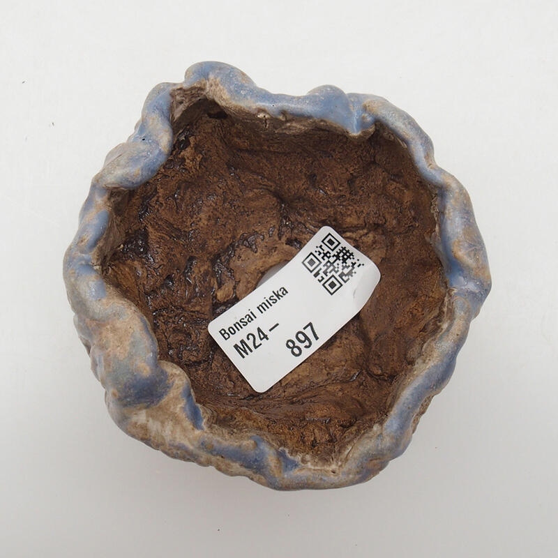 Coquille en céramique 6,5 x 6,5 x 5,5 cm , couleur bleu