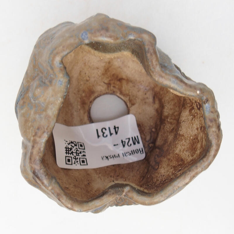 Coquille en céramique 6,5 x 6,5 x 5 cm , couleur bleu