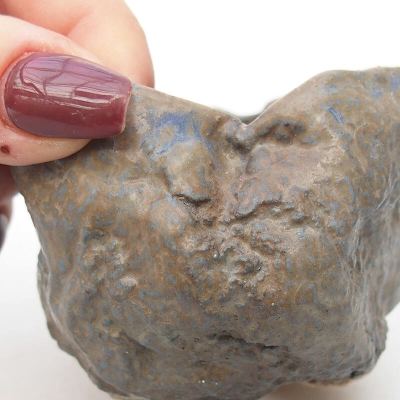 Coquille en céramique 6,5 x 6,5 x 5 cm , couleur bleu