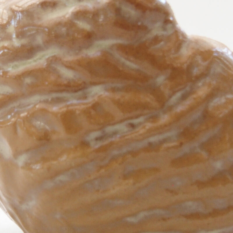 Coquille en céramique 6 x 5,5 x 4 cm , couleur beige