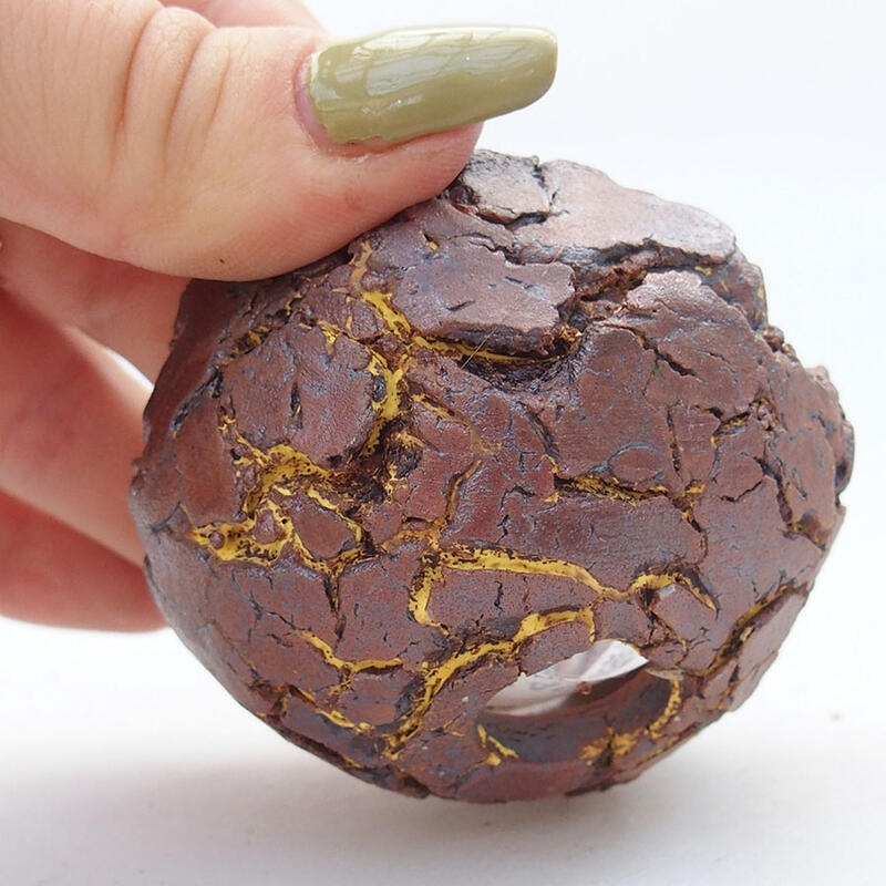 Coquille en céramique 6 x 6 x 4 cm , jaune