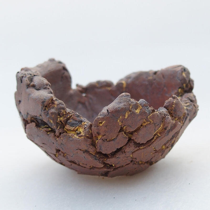 Coquille en céramique 6 x 6 x 4 cm , jaune