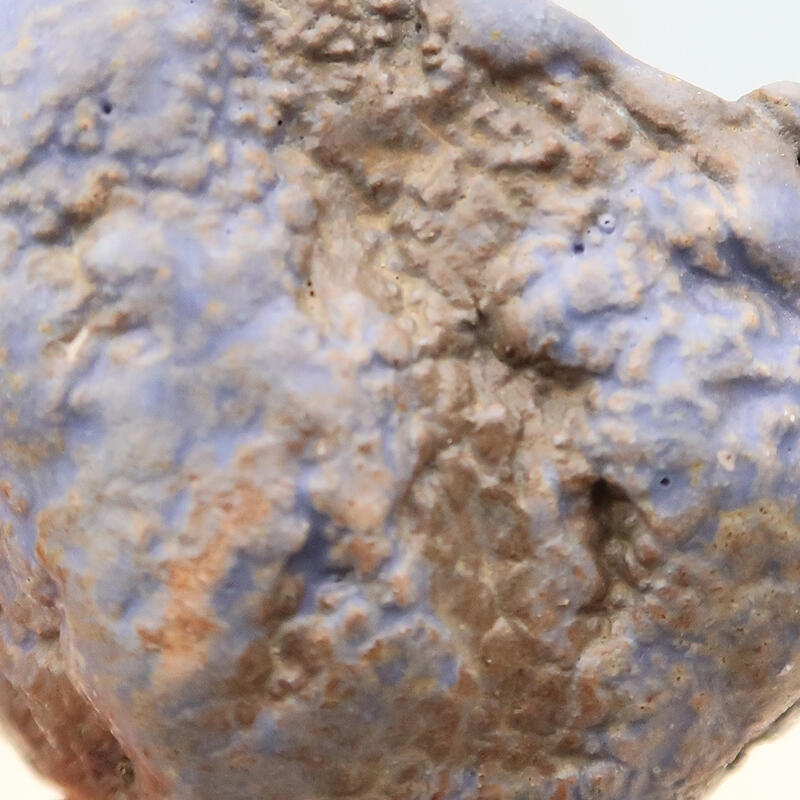 Coquille en céramique 6 x 6 x 9 cm , couleur bleu