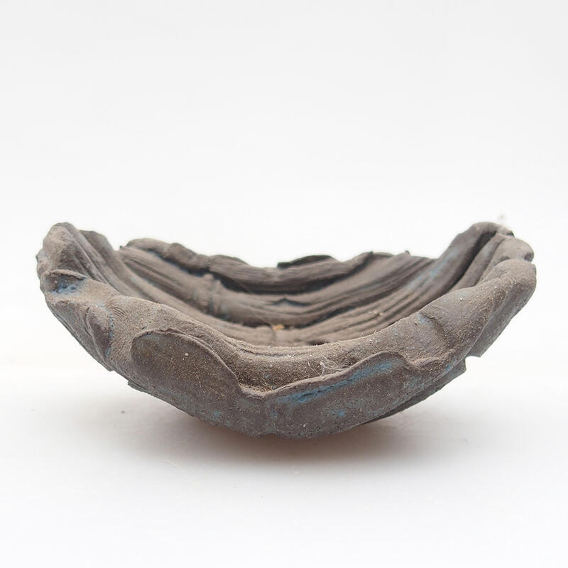 Coquille en céramique 7,5 x 5,5 x 3 cm , couleur bleu