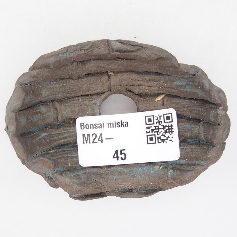 Coquille en céramique 7,5 x 5,5 x 3 cm , couleur bleu