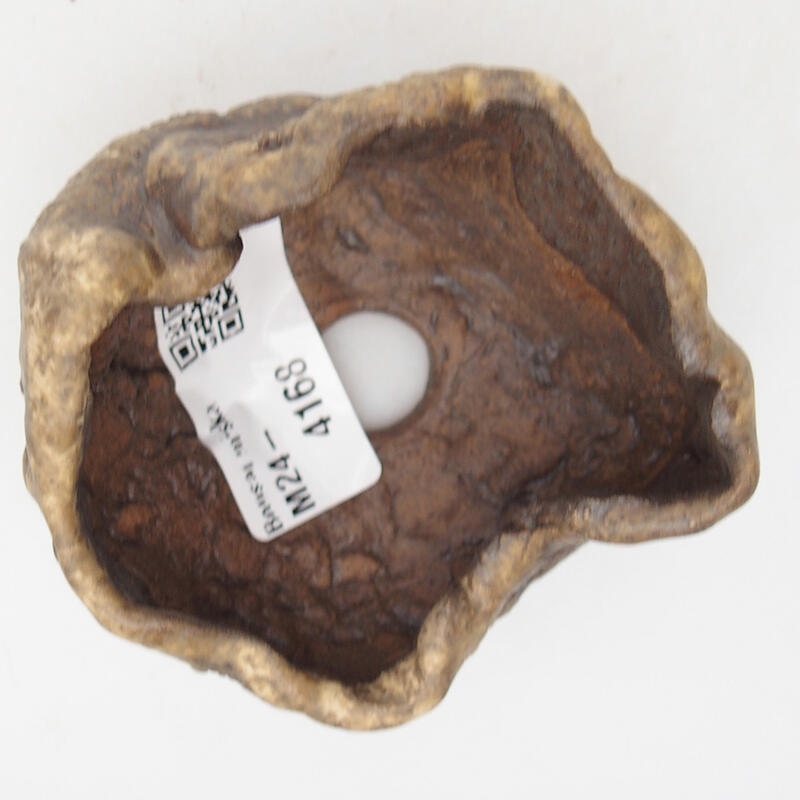 Coquille en céramique 7,5 x 6,5 x 4,5 cm , couleur marron