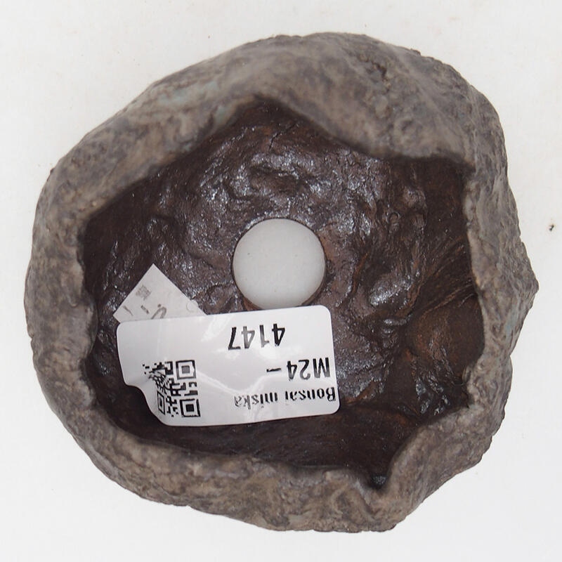 Coquille en céramique 7,5 x 6,5 x 5,5 cm , couleur marron