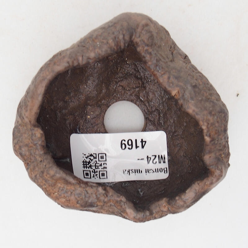 Coquille en céramique 7,5 x 7 x 4,5 cm , couleur marron